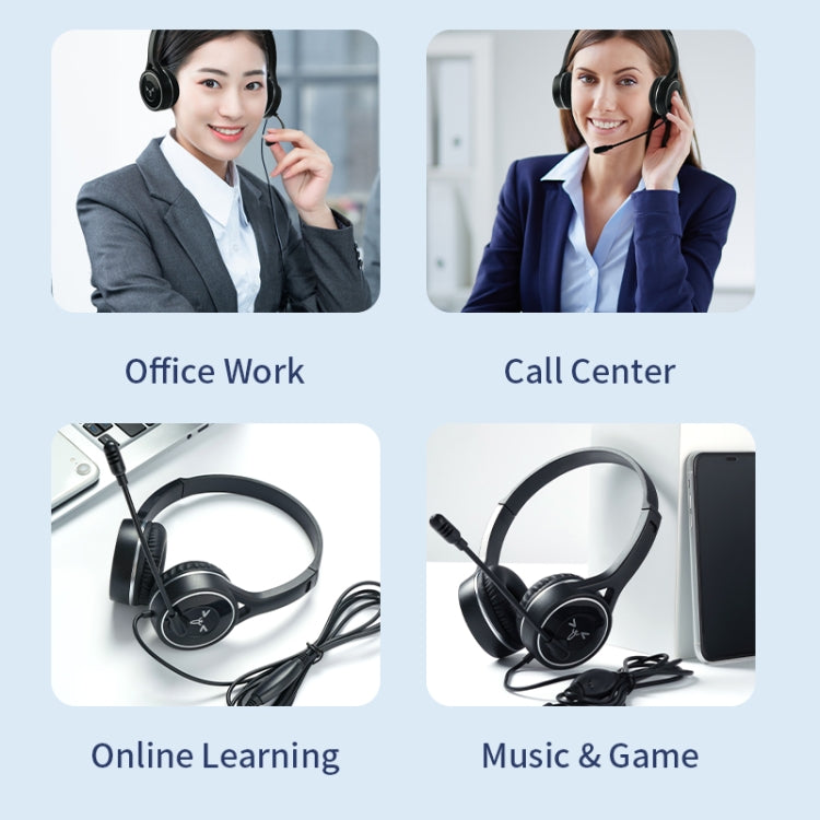 SOYTO SY-G30C Long Microphone Wired Noise Cancelling Ergonomic Gaming Headset, 3.5mm