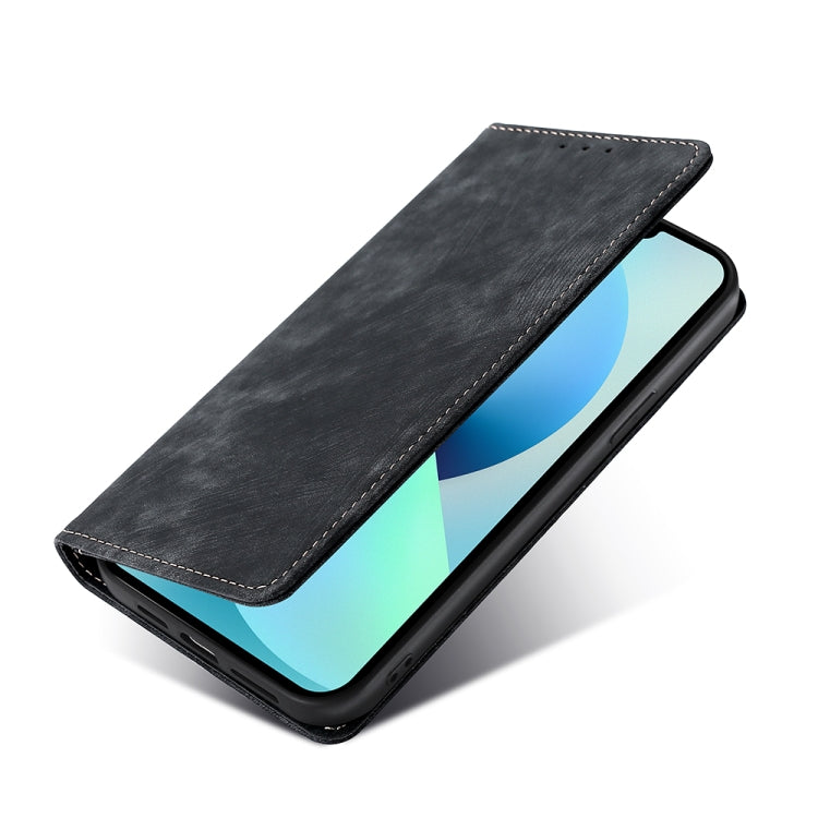 Anti-theft Brush Magnetic Leather Phone Case