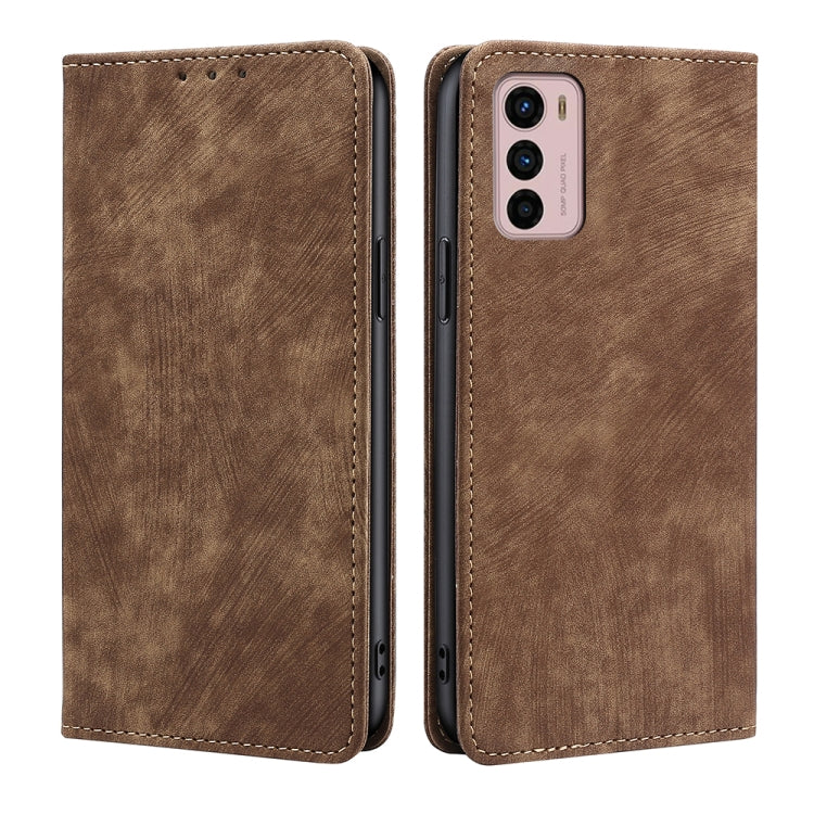 Anti-theft Brush Magnetic Leather Phone Case, For Motorola Moto G42 4G, For Motorola Moto G50, For Nokia C100, For Nokia C200, For Nokia G21/G11