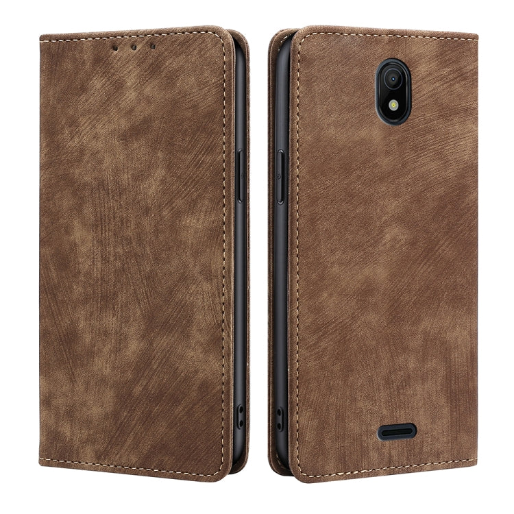 Anti-theft Brush Magnetic Leather Phone Case, For Motorola Moto G42 4G, For Motorola Moto G50, For Nokia C100, For Nokia C200, For Nokia G21/G11