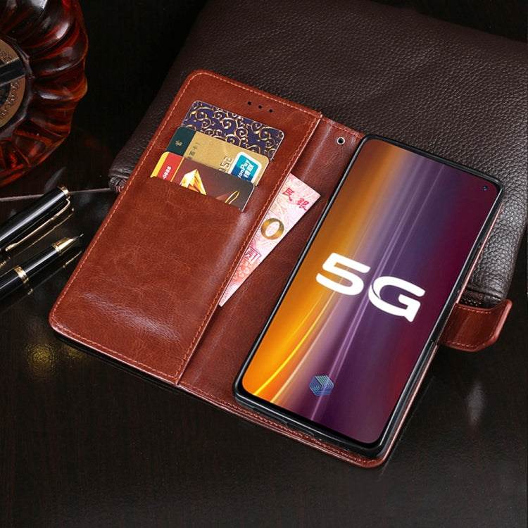 idewei Crazy Horse Texture Horizontal Flip Leather Case with Holder & Card Slots & Wallet, For Vivo IQOO 3, For Xiaomi Black Shark 3, For Alcatel 1S 2020, For Huawei P40 Lite E