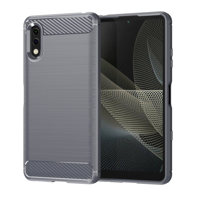 Brushed Texture Carbon Fiber TPU Phone Case, For Sony Xperia Ace II, For Sony Xperia 1 IV, For Sony Xperia 10 IV, For Sony Xperia Ace III