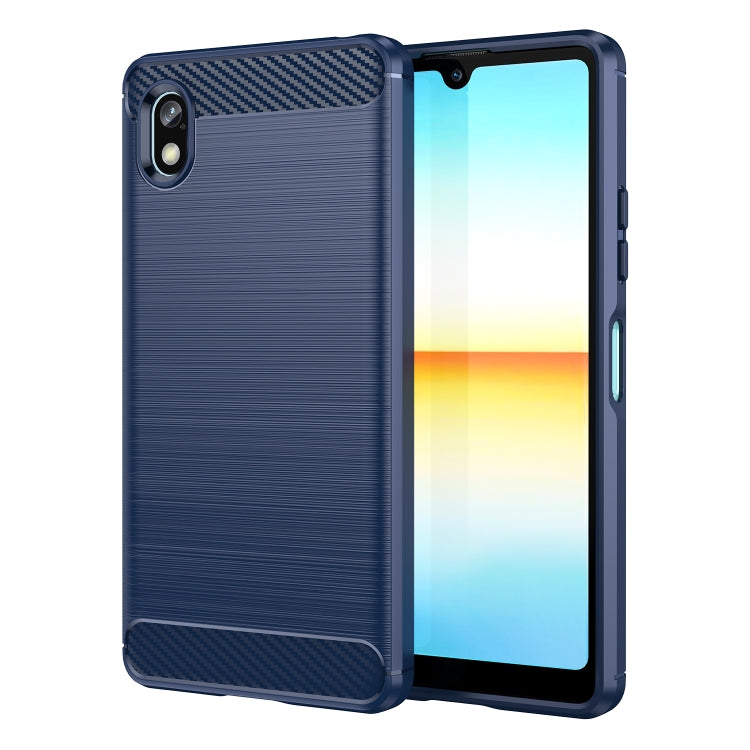 Brushed Texture Carbon Fiber TPU Phone Case, For Sony Xperia Ace II, For Sony Xperia 1 IV, For Sony Xperia 10 IV, For Sony Xperia Ace III