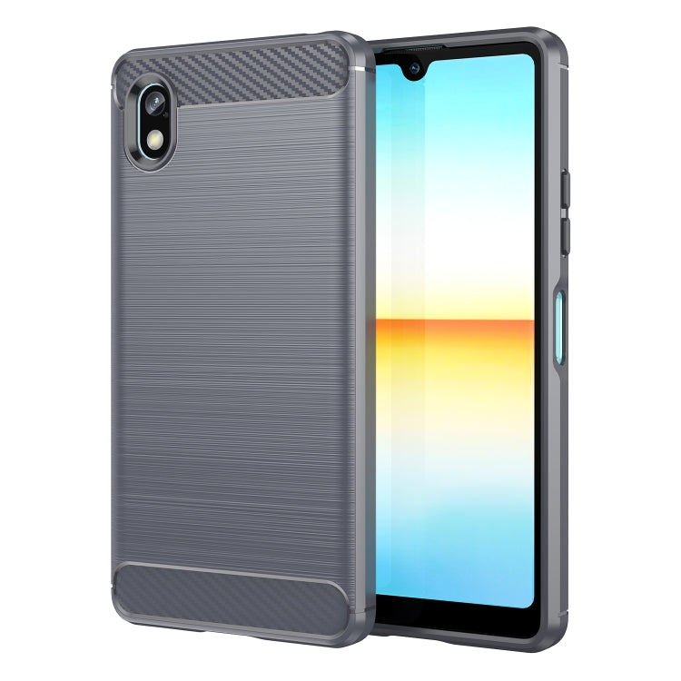 Brushed Texture Carbon Fiber TPU Phone Case, For Sony Xperia Ace II, For Sony Xperia 1 IV, For Sony Xperia 10 IV, For Sony Xperia Ace III