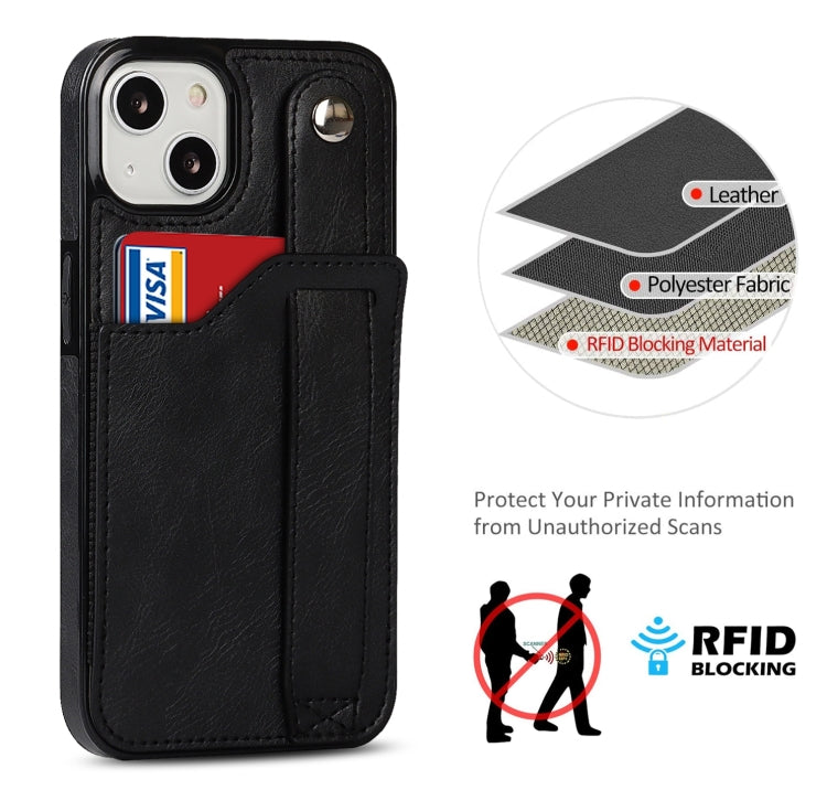 Wrist Strap Holder Phone Case, For iPhone 14 Plus