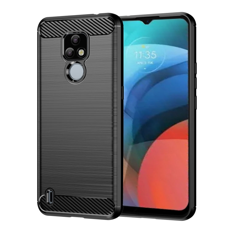 Brushed Texture Carbon Fiber TPU Phone Case, For Lenovo K12 / Motorola Moto E7, For Lenovo K13, For Nokia 2.4, For Nokia 3.4, For Nokia 5.4, For Nokia 1.4, For Nokia X10 / X20, For Nokia 6.3 / 6.4