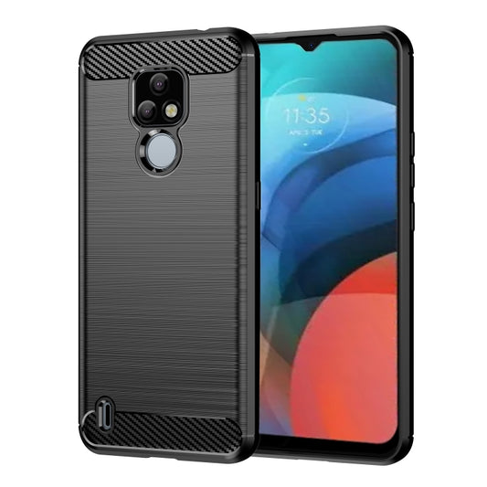 Brushed Texture Carbon Fiber TPU Phone Case, For Lenovo K12 / Motorola Moto E7, For Lenovo K13, For Nokia 2.4, For Nokia 3.4, For Nokia 5.4, For Nokia 1.4, For Nokia X10 / X20, For Nokia 6.3 / 6.4