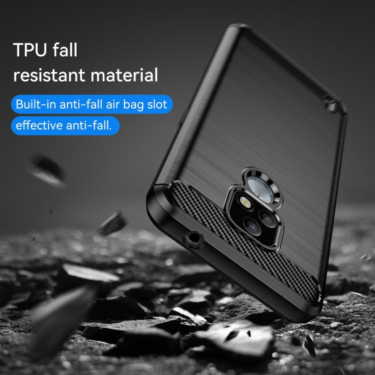 Brushed Texture Carbon Fiber TPU Phone Case, For Lenovo K12 / Motorola Moto E7, For Lenovo K13, For Nokia 2.4, For Nokia 3.4, For Nokia 5.4, For Nokia 1.4, For Nokia X10 / X20, For Nokia 6.3 / 6.4