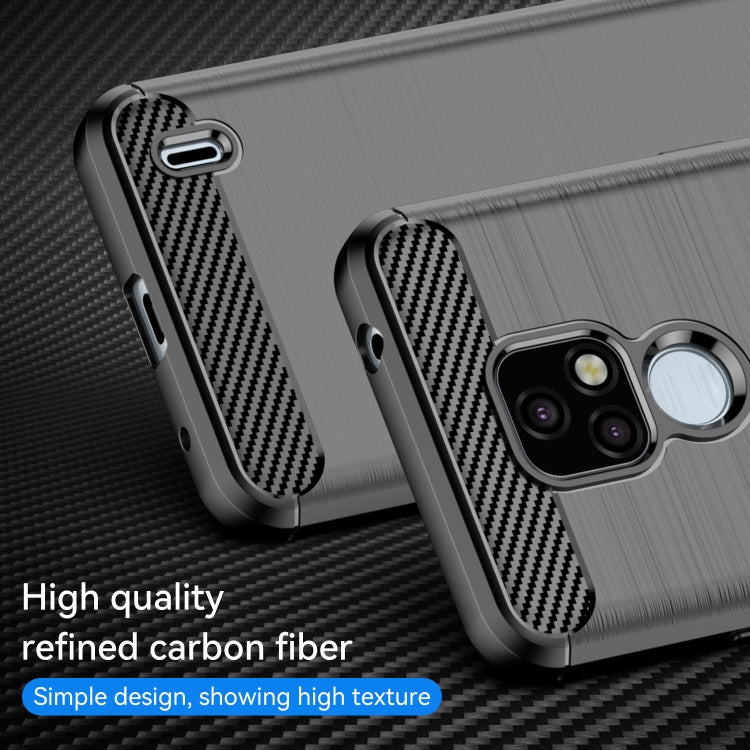 Brushed Texture Carbon Fiber TPU Phone Case, For Lenovo K12 / Motorola Moto E7, For Lenovo K13, For Nokia 2.4, For Nokia 3.4, For Nokia 5.4, For Nokia 1.4, For Nokia X10 / X20, For Nokia 6.3 / 6.4