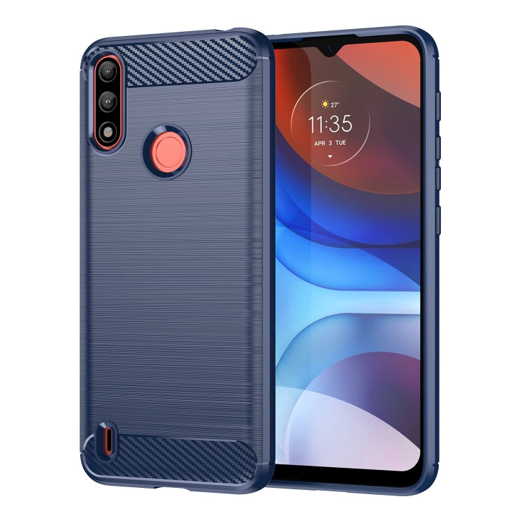 Brushed Texture Carbon Fiber TPU Phone Case, For Lenovo K12 / Motorola Moto E7, For Lenovo K13, For Nokia 2.4, For Nokia 3.4, For Nokia 5.4, For Nokia 1.4, For Nokia X10 / X20, For Nokia 6.3 / 6.4