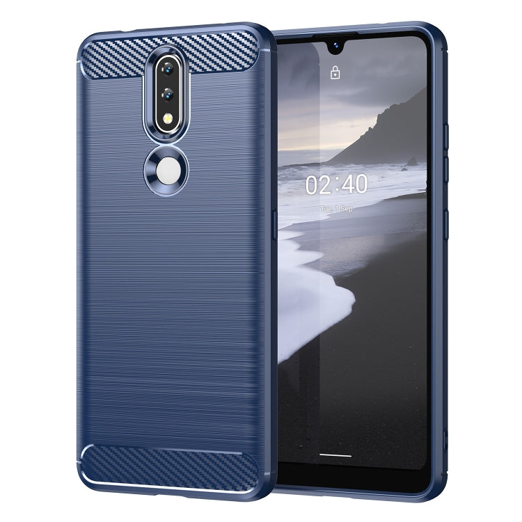 Brushed Texture Carbon Fiber TPU Phone Case, For Lenovo K12 / Motorola Moto E7, For Lenovo K13, For Nokia 2.4, For Nokia 3.4, For Nokia 5.4, For Nokia 1.4, For Nokia X10 / X20, For Nokia 6.3 / 6.4