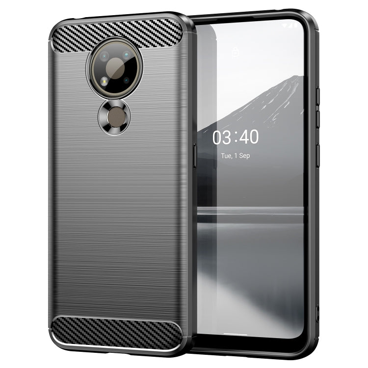 Brushed Texture Carbon Fiber TPU Phone Case, For Lenovo K12 / Motorola Moto E7, For Lenovo K13, For Nokia 2.4, For Nokia 3.4, For Nokia 5.4, For Nokia 1.4, For Nokia X10 / X20, For Nokia 6.3 / 6.4