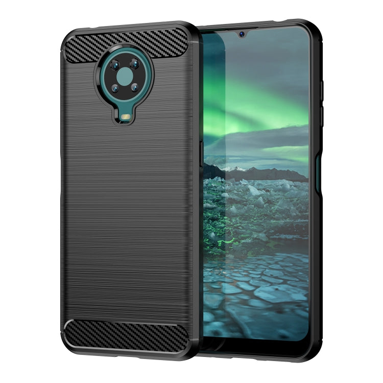 Brushed Texture Carbon Fiber TPU Phone Case, For Lenovo K12 / Motorola Moto E7, For Lenovo K13, For Nokia 2.4, For Nokia 3.4, For Nokia 5.4, For Nokia 1.4, For Nokia X10 / X20, For Nokia 6.3 / 6.4