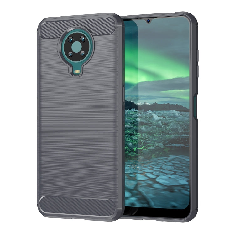 Brushed Texture Carbon Fiber TPU Phone Case, For Lenovo K12 / Motorola Moto E7, For Lenovo K13, For Nokia 2.4, For Nokia 3.4, For Nokia 5.4, For Nokia 1.4, For Nokia X10 / X20, For Nokia 6.3 / 6.4