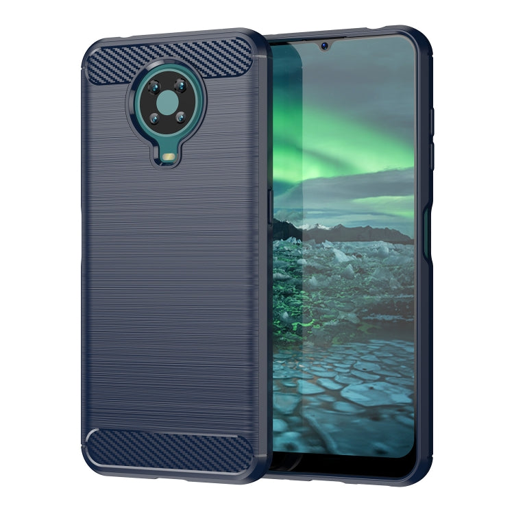 Brushed Texture Carbon Fiber TPU Phone Case, For Lenovo K12 / Motorola Moto E7, For Lenovo K13, For Nokia 2.4, For Nokia 3.4, For Nokia 5.4, For Nokia 1.4, For Nokia X10 / X20, For Nokia 6.3 / 6.4