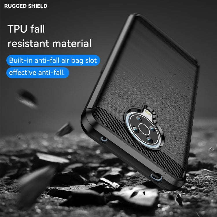 Brushed Texture Carbon Fiber TPU Phone Case, For Nokia G20, For Nokia XR20, For Nokia G50, For Nokia X100, For Nokia G11, For Nokia G21, For Nokia C21, For Nokia C21 Plus