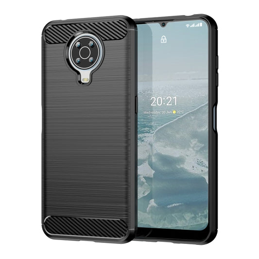 Brushed Texture Carbon Fiber TPU Phone Case, For Nokia G20, For Nokia XR20, For Nokia G50, For Nokia X100, For Nokia G11, For Nokia G21, For Nokia C21, For Nokia C21 Plus