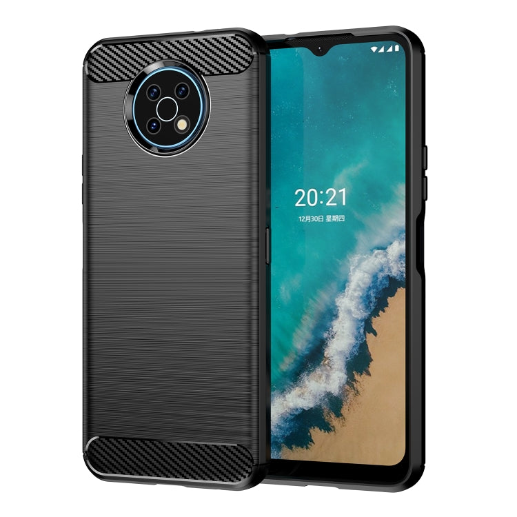 Brushed Texture Carbon Fiber TPU Phone Case, For Nokia G20, For Nokia XR20, For Nokia G50, For Nokia X100, For Nokia G11, For Nokia G21, For Nokia C21, For Nokia C21 Plus