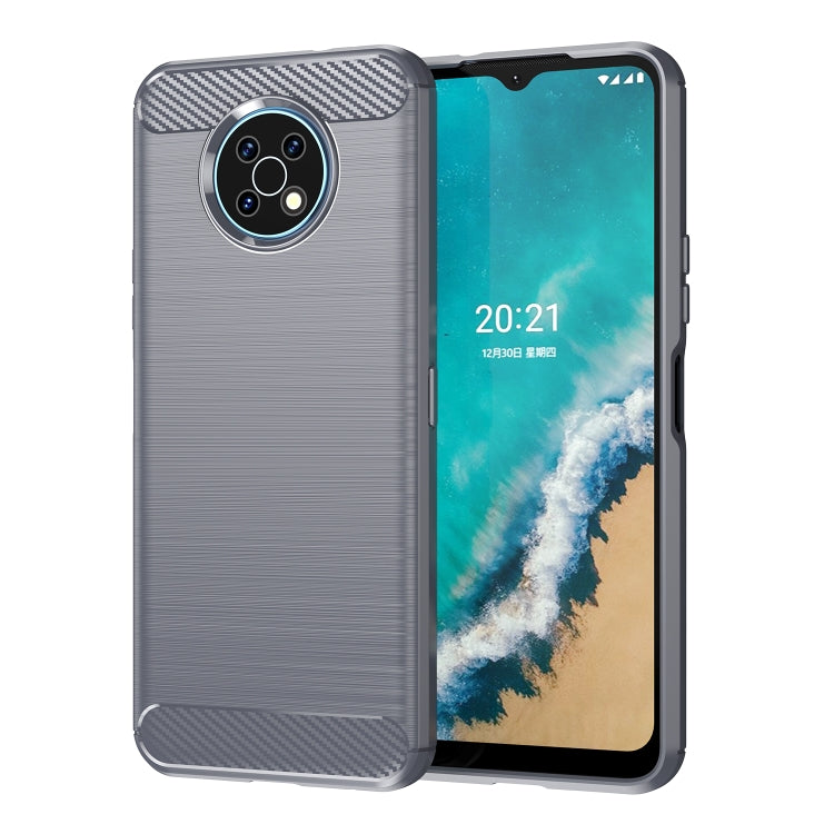 Brushed Texture Carbon Fiber TPU Phone Case, For Nokia G20, For Nokia XR20, For Nokia G50, For Nokia X100, For Nokia G11, For Nokia G21, For Nokia C21, For Nokia C21 Plus