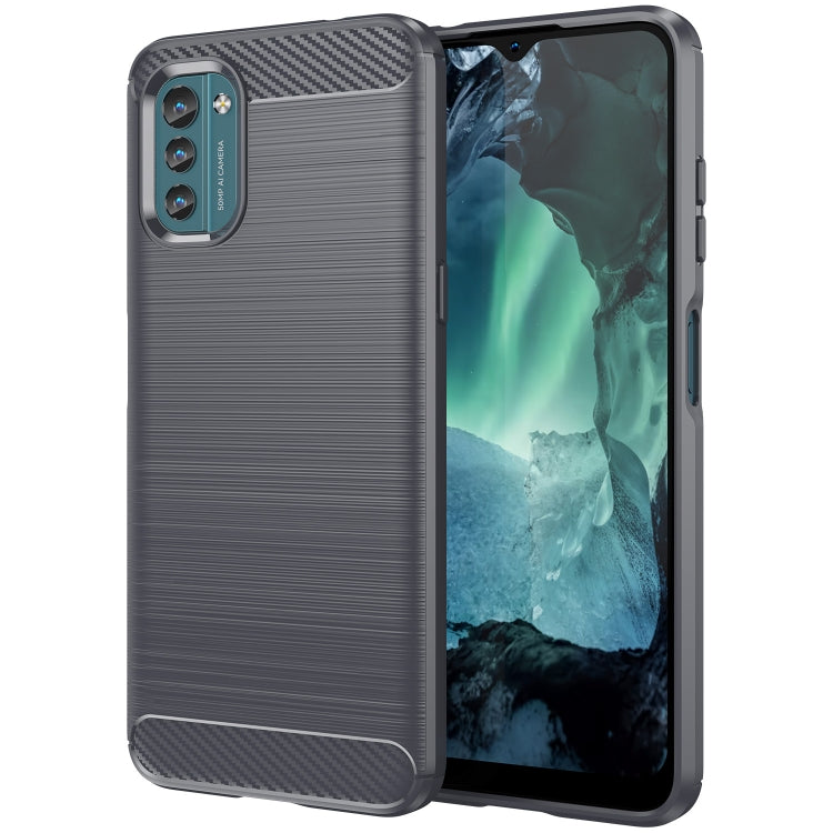 Brushed Texture Carbon Fiber TPU Phone Case, For Nokia G20, For Nokia XR20, For Nokia G50, For Nokia X100, For Nokia G11, For Nokia G21, For Nokia C21, For Nokia C21 Plus