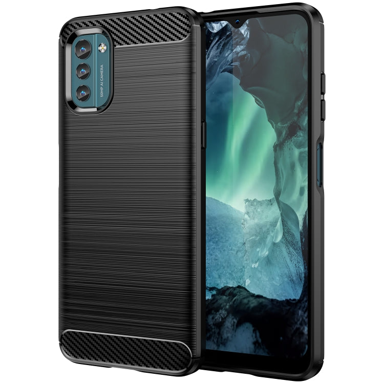 Brushed Texture Carbon Fiber TPU Phone Case, For Nokia G20, For Nokia XR20, For Nokia G50, For Nokia X100, For Nokia G11, For Nokia G21, For Nokia C21, For Nokia C21 Plus