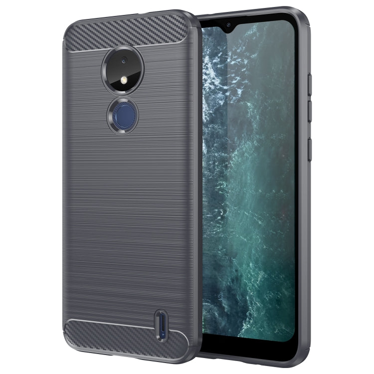 Brushed Texture Carbon Fiber TPU Phone Case, For Nokia G20, For Nokia XR20, For Nokia G50, For Nokia X100, For Nokia G11, For Nokia G21, For Nokia C21, For Nokia C21 Plus