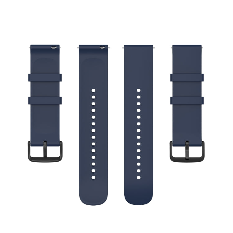 20mm Round Tail Silicone Watch Band, For Samsung Galaxy Watch 5 Pro 45mm