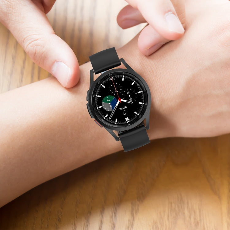 20mm Round Tail Silicone Watch Band, For Samsung Galaxy Watch 5 Pro 45mm