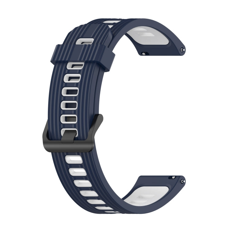 20mm Two-color Stripe Silicone Watch Band, For Samsung Galaxy Watch 5 40mm, For Samsung Galaxy Watch 5 44mm