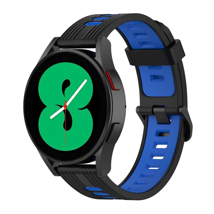 20mm Two-color Stripe Silicone Watch Band, For Samsung Galaxy Watch 5 40mm, For Samsung Galaxy Watch 5 44mm
