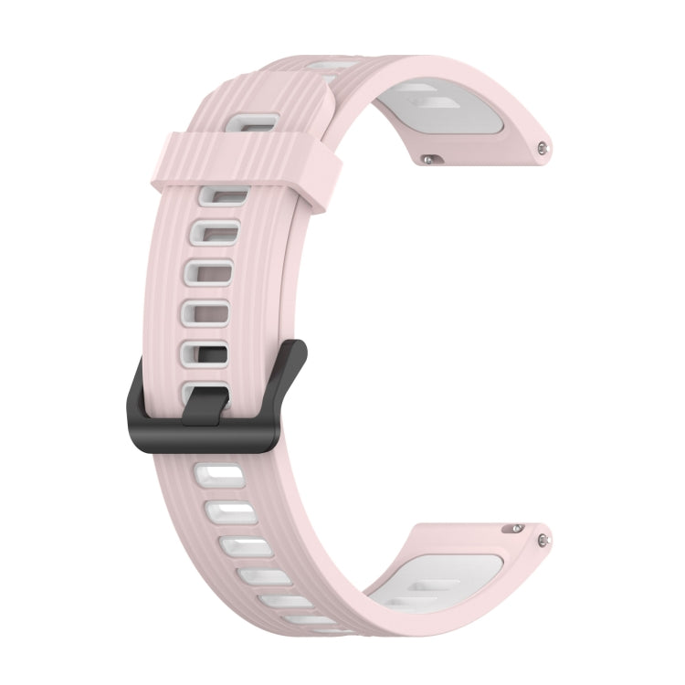 20mm Two-color Stripe Silicone Watch Band, For Samsung Galaxy Watch 5 40mm, For Samsung Galaxy Watch 5 44mm