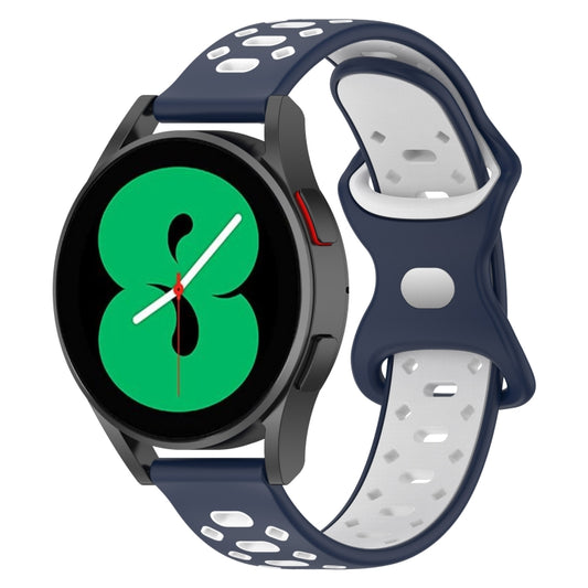 20mm Two-color Diamond Silicone Watch Band, For Samsung Galaxy Watch 5 40mm, For Samsung Galaxy Watch 5 44mm