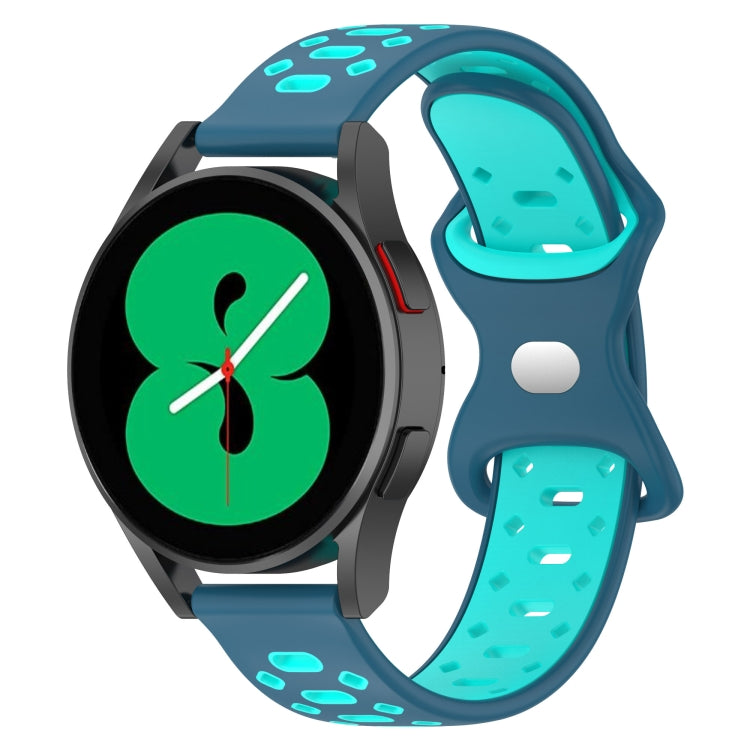 20mm Two-color Diamond Silicone Watch Band, For Samsung Galaxy Watch 5 40mm, For Samsung Galaxy Watch 5 44mm