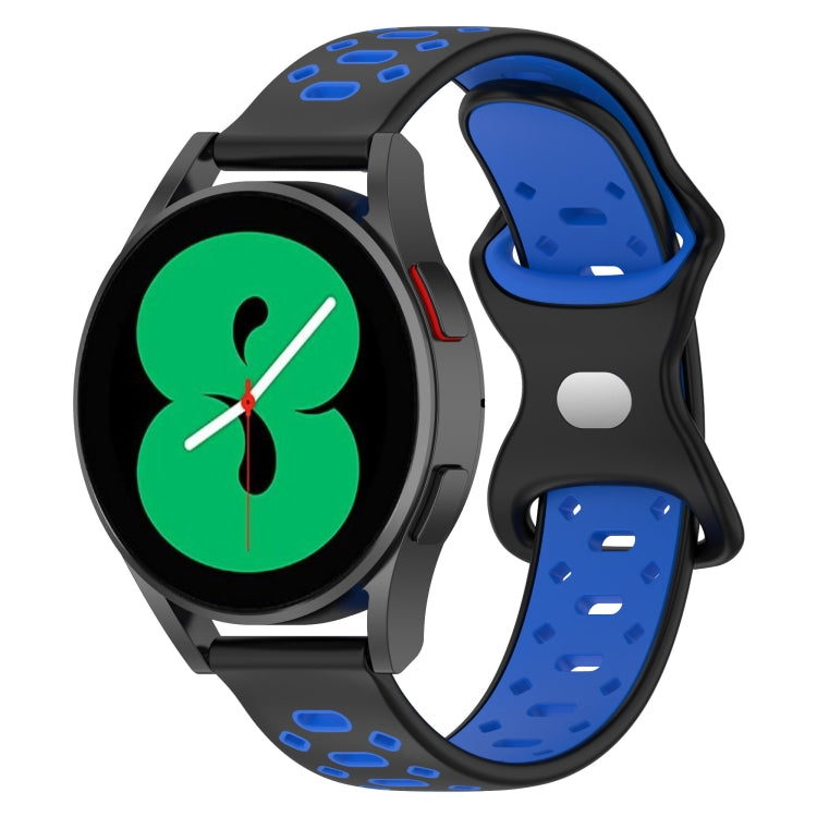 20mm Two-color Diamond Silicone Watch Band, For Samsung Galaxy Watch 5 40mm, For Samsung Galaxy Watch 5 44mm
