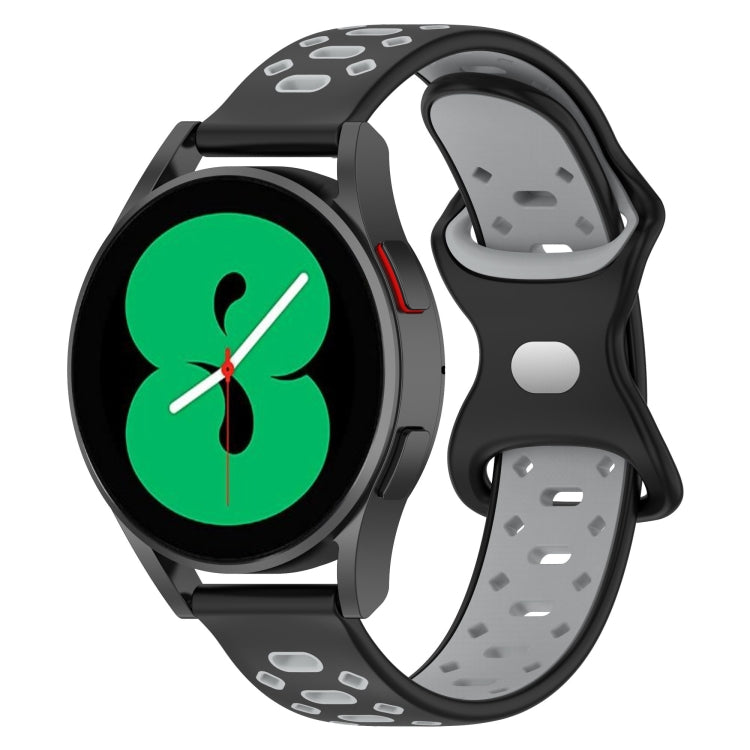 20mm Two-color Diamond Silicone Watch Band, For Samsung Galaxy Watch 5 40mm, For Samsung Galaxy Watch 5 44mm