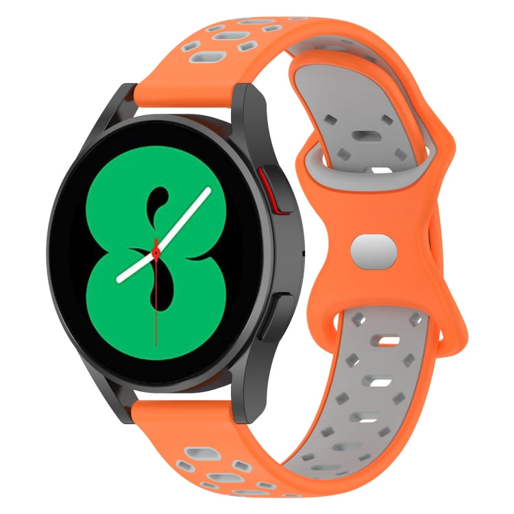 20mm Two-color Diamond Silicone Watch Band, For Samsung Galaxy Watch 5 40mm, For Samsung Galaxy Watch 5 44mm