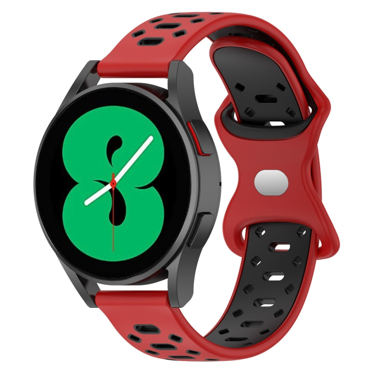 20mm Two-color Diamond Silicone Watch Band, For Samsung Galaxy Watch 5 40mm, For Samsung Galaxy Watch 5 44mm