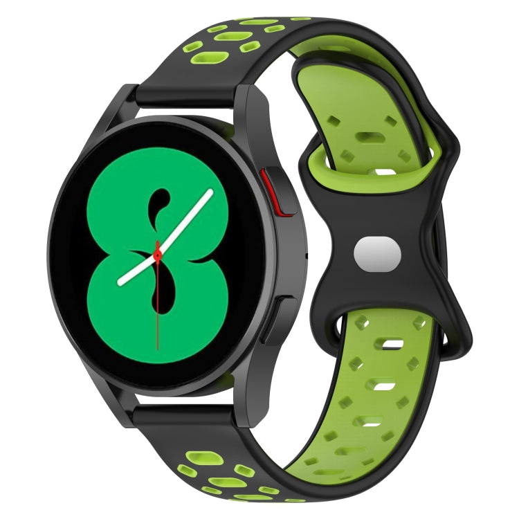 20mm Two-color Diamond Silicone Watch Band, For Samsung Galaxy Watch 5 40mm, For Samsung Galaxy Watch 5 44mm