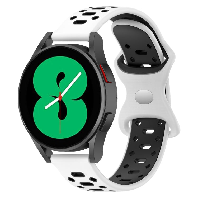 20mm Two-color Diamond Silicone Watch Band, For Samsung Galaxy Watch 5 40mm, For Samsung Galaxy Watch 5 44mm