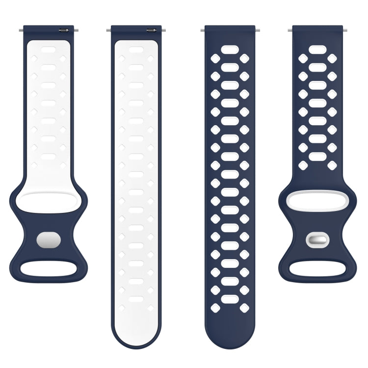 20mm Two-color Diamond Silicone Watch Band, For Samsung Galaxy Watch 5 Pro 45mm