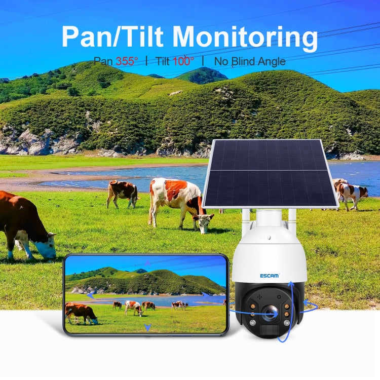 ESCAM QF624 1080P HD IP66 Waterproof WiFi Solar Panel PT IP Camera without Battery, QF624