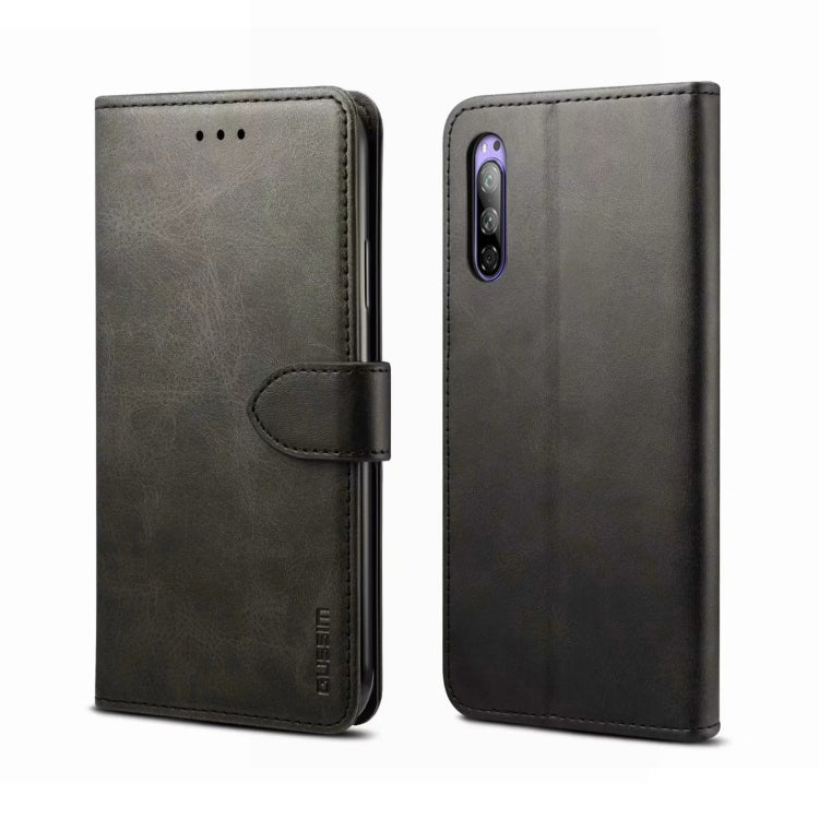 GUSSIM Business Style Horizontal Flip Leather Case with Holder & Card Slots & Wallet, For Sony Xperia 5, For Sony Xperia 8 / Xperia 20