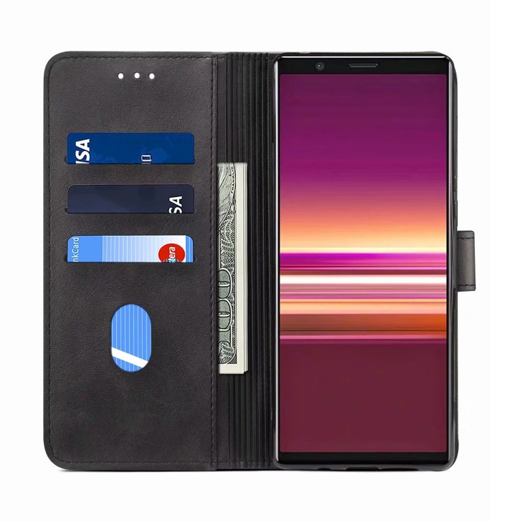 GUSSIM Business Style Horizontal Flip Leather Case with Holder & Card Slots & Wallet, For Sony Xperia 5, For Sony Xperia 8 / Xperia 20