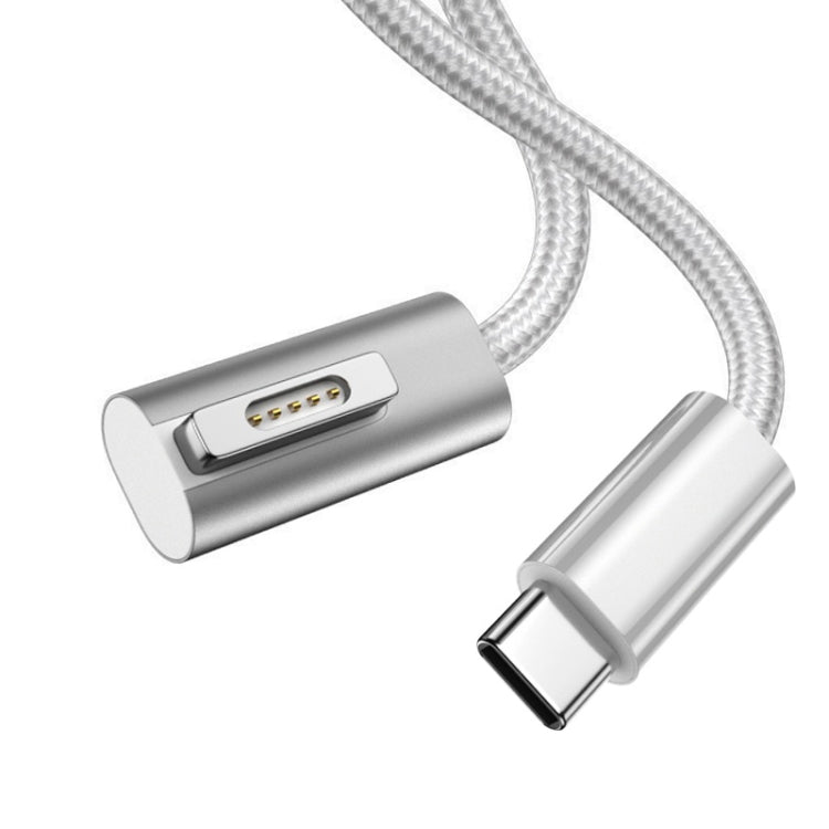 100W 5 Pin MagSafe 1 (L-shaped) to USB-C / Type-C PD Charging Cable, Cable Length: 1.8m, MagSafe 1 (L-shaped)