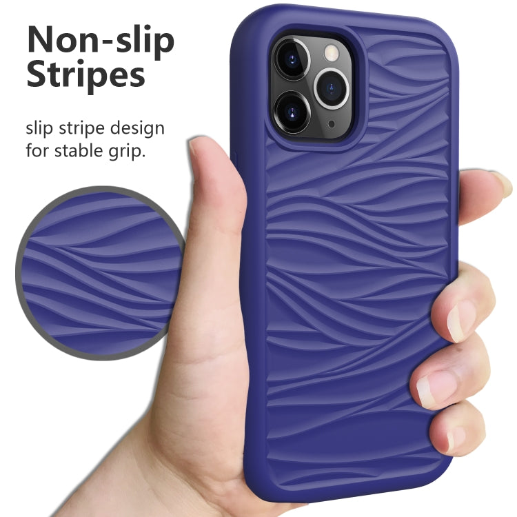 Wave Pattern 3 in 1 Silicone + PC Shockproof Phone Case, For iPhone 14, For iPhone 14 Plus, For iPhone 14 Pro