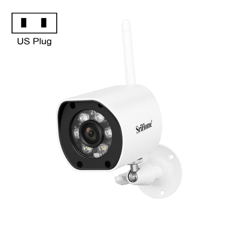 SriHome SH034 5.0MP Mini Dual 2.4 / 5G WiFi Outdoor Waterproof Video Surveillance Color Night Vision Security CCTV Cam, US Plug, EU Plug, UK Plug, AU Plug