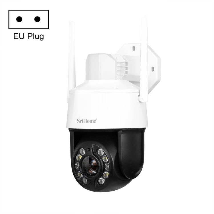 SriHome SH041 5.0MP 20X Optical Zoom 2.4G/5G WiFi Waterproof AI Auto Tracking H.265 Video Surveillance, US Plug, EU Plug, UK Plug, AU Plug