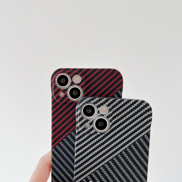 Carbon Fiber Texture PC Phone Case, For iPhone 11, For iPhone 11 Pro, For iPhone 11 Pro Max, For iPhone 12