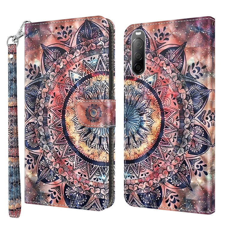 3D Painted Leather Phone Case, For Sony Xperia 5 II, For Sony Xperia 5 III, For Sony Xperia 10 II, For Sony Xperia 10 III