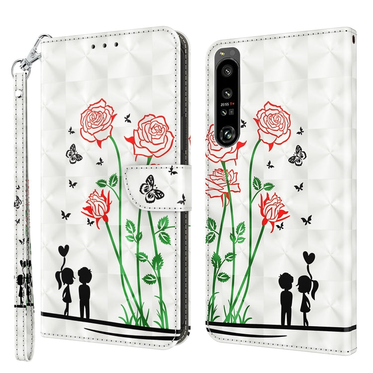 3D Painted Leather Phone Case, For Sony Xperia 1 IV, For Sony Xperia 10 IV